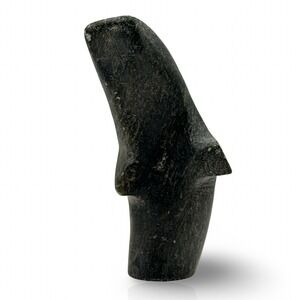 Vintage Inuit Arviat Sculpture 5A-16185
Abstract Spirit Whale Basalt Baffin CAN